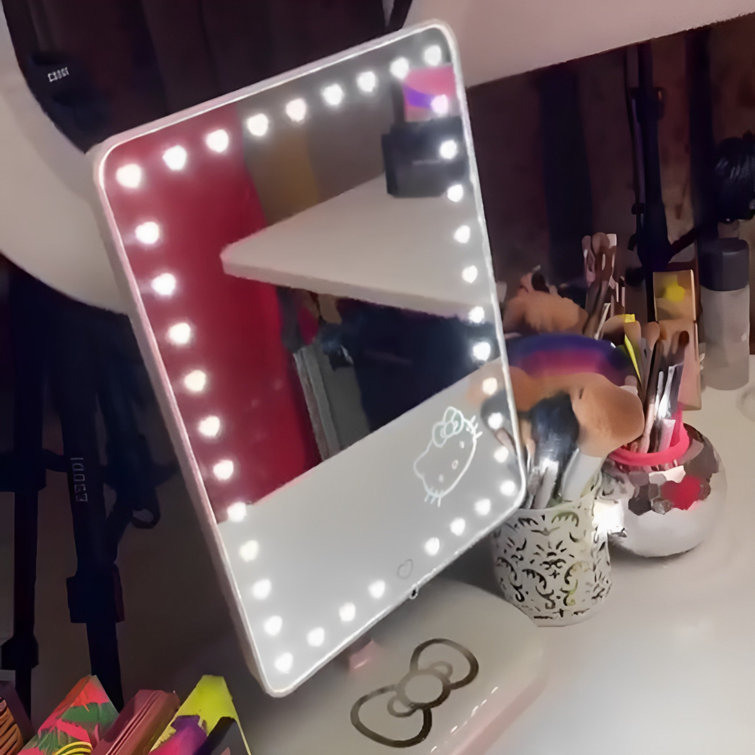 Touch Pro Makeup Mirror with LED Lights and Bluetooth Speaker 360  Adjustable Rotation Vanity Mirror